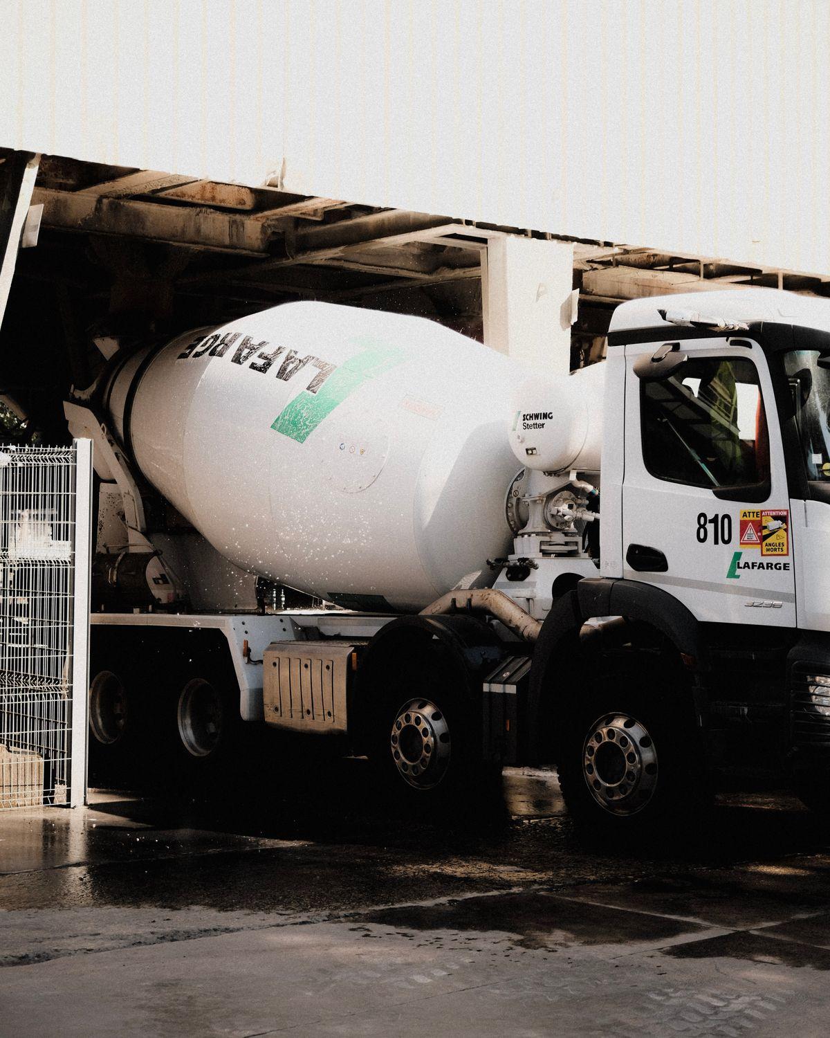 Camion toupie béton